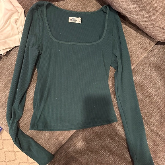 Hollister Tops - Hollister Women's Deep Teal Long Sleeve Tee
